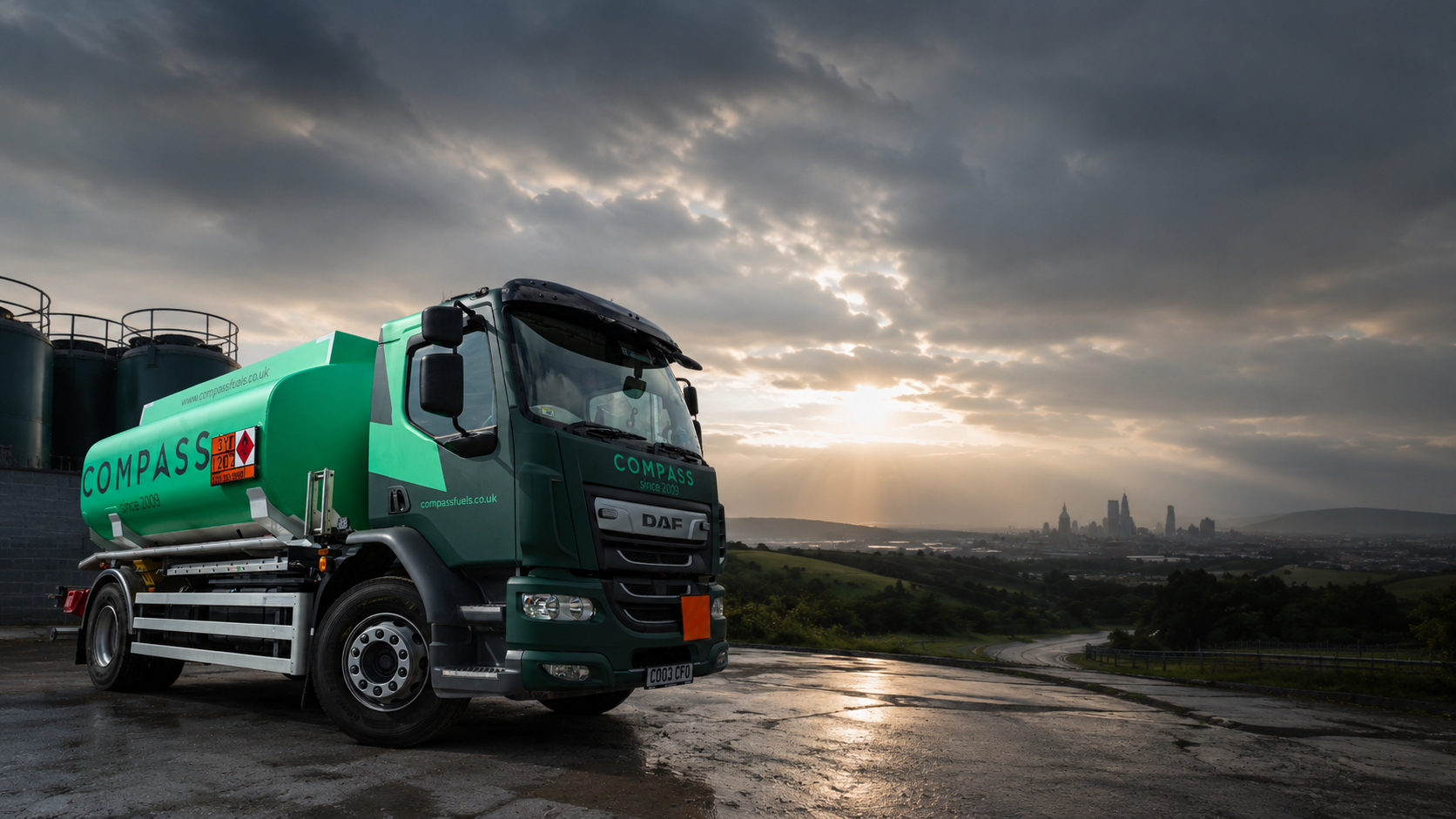 Compass Fuels delivery tanker